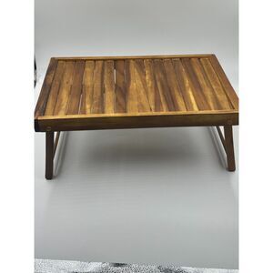 Wood Foldable Table Tray Portable Home Decor Light Weight Multipurpose Table